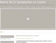 Tablet Screenshot of mairie-saint-symphorien-lozere.fr